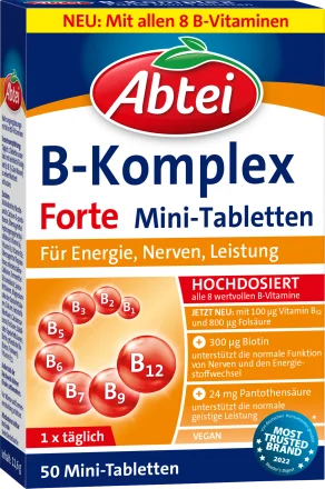 Vitamin B kompleksi forte tabletkalari 50 dona, 11,6 g