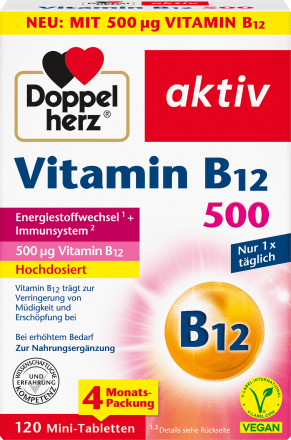 Vitamin B12 500 tabletka 120 dona, 48,2 g