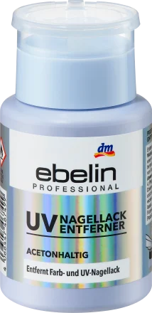 Tirnoq bo'yog'i uchun ultrabinafsha lakni tozalash vositasi Professional tarkibida aseton mavjud, 125 ml