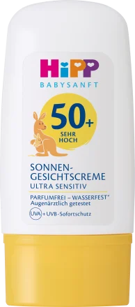 Quyoshdan himoyalangan bolalar yuzi, ultra sezgir, SPF 50+, 30 ml