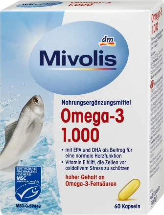 Omega-3 1000, kapsulalar 60 dona, 85 g