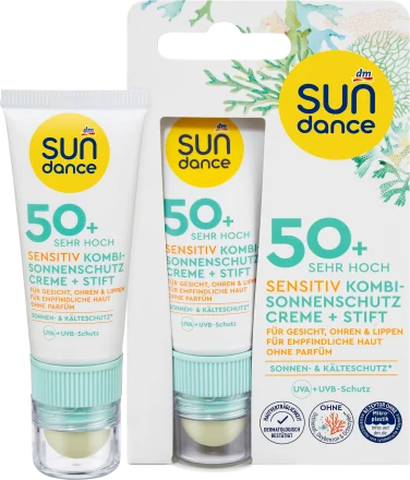 Quyoshdan himoya qiluvchi yuz kremi + sezgir qalam SPF50+, 20 ml