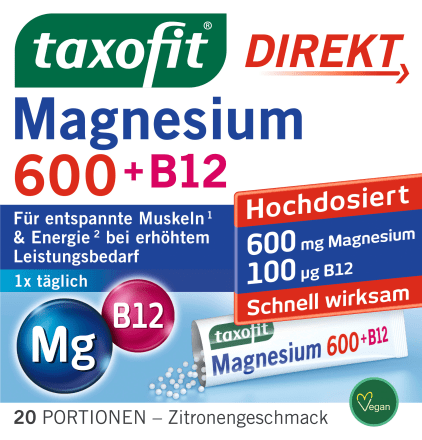 Magniy 600 + B12 to'g'ridan-to'g'ri granulalar 20 dona, 40 g