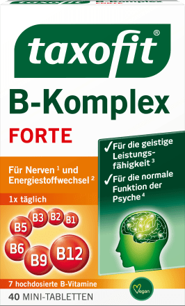 Vitamin B kompleks tabletkalari 40 dona, 7,4 g